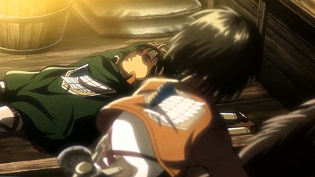 Waarom wordt in sommige flashbacks getoond dat Eren en Mikasa niet in the Walls zijn?