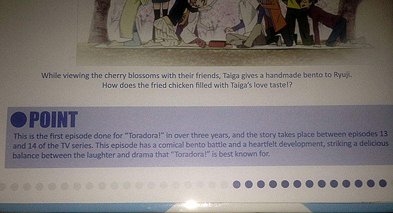 Passar Toradora OVA kanoniskt i huvudhistorien?