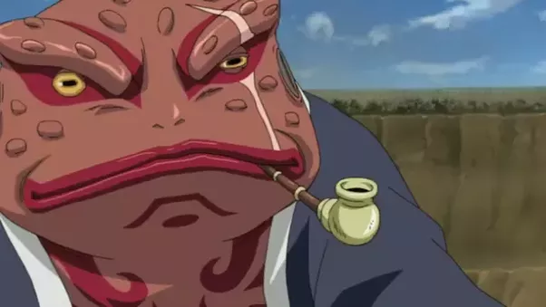 Como os sapos em Naruto produzem óleo?