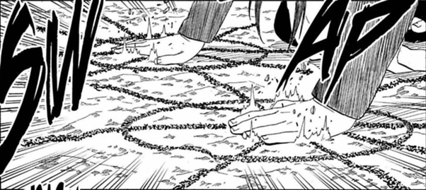 Bagaimanakah orochimaru menggunakan rashomon tiga dengan tangannya ditutup?