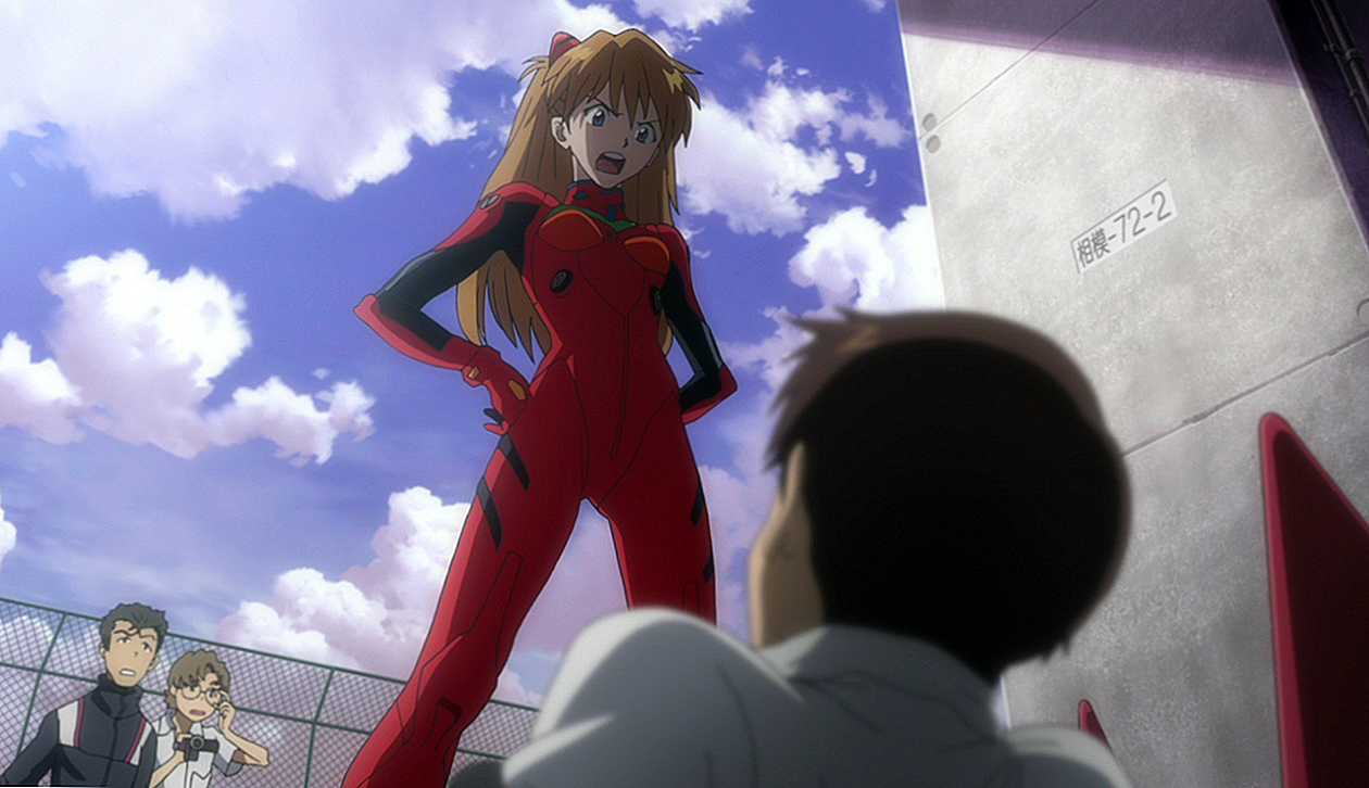 Kodėl Asuka susižeidė dešinę akį, bet Shinji - ne?