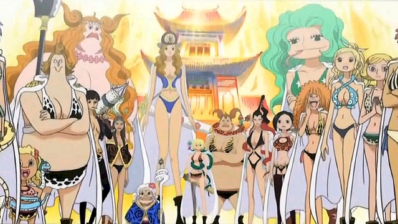 Blond one piece characters