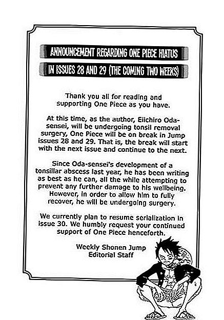 Waarom kwam One Piece Chapter 750 te laat uit?